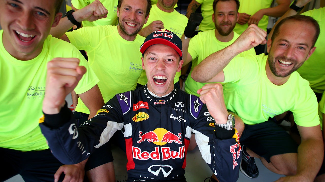 Kvyat secures first F1 podium with second despite penalty